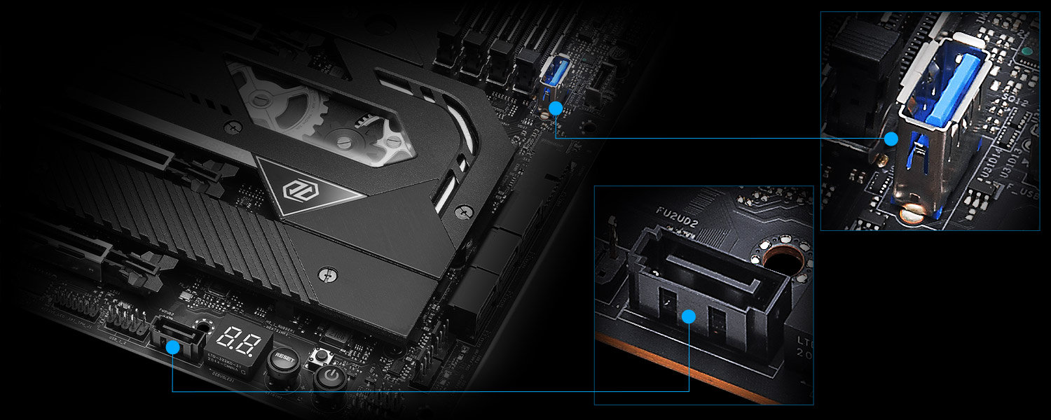 Independent SATA & USB Port